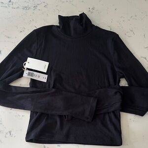 Aritzia “Only Waist Turtleneck” Black NWT Size Small